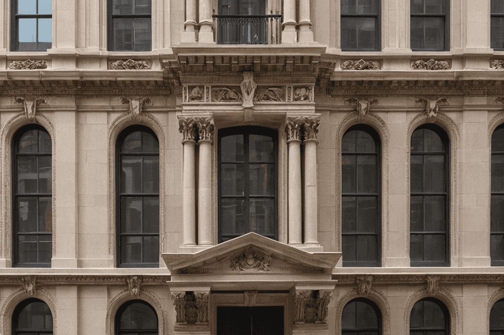 Stone stoop and steps restoration after years of weather damage in New Rochelle